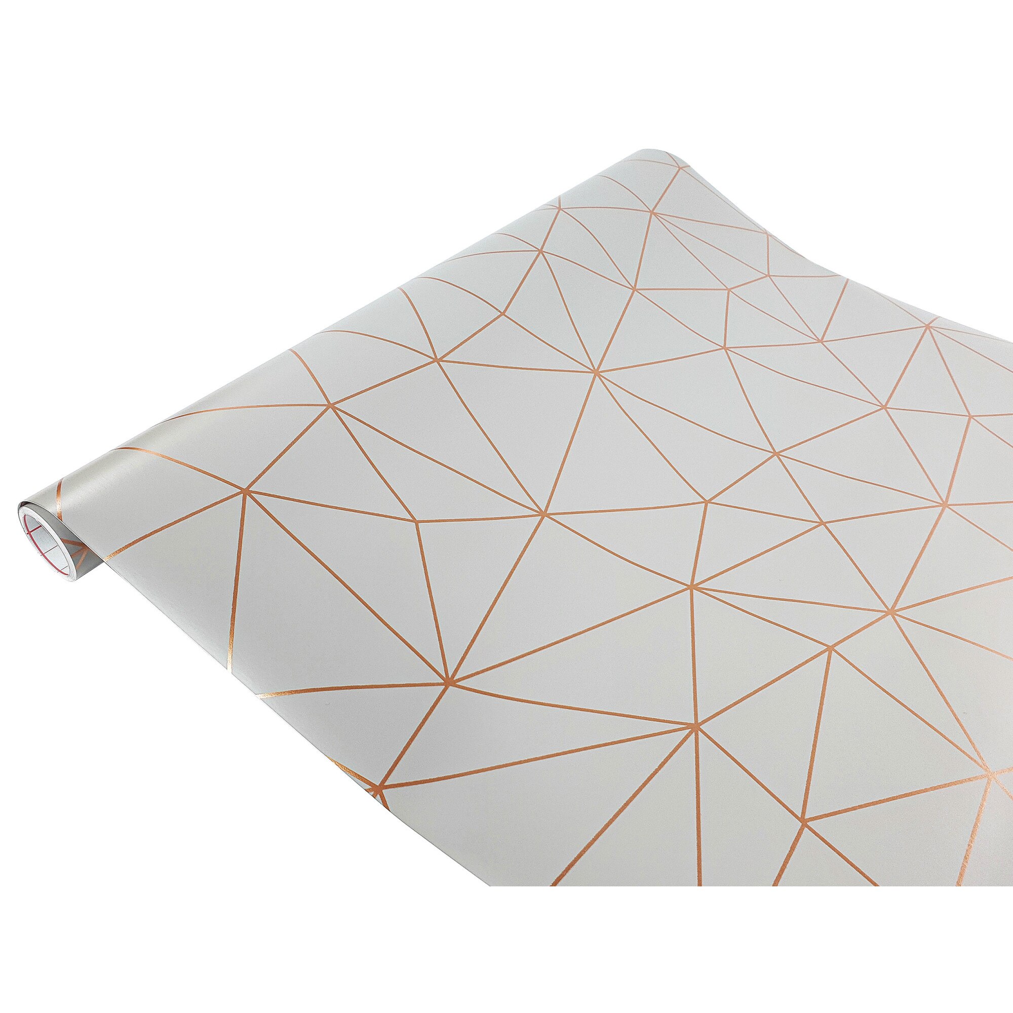 Autocolant D-c-Fix, Auriu/Cupru geometric E140, 45 x 200 cm