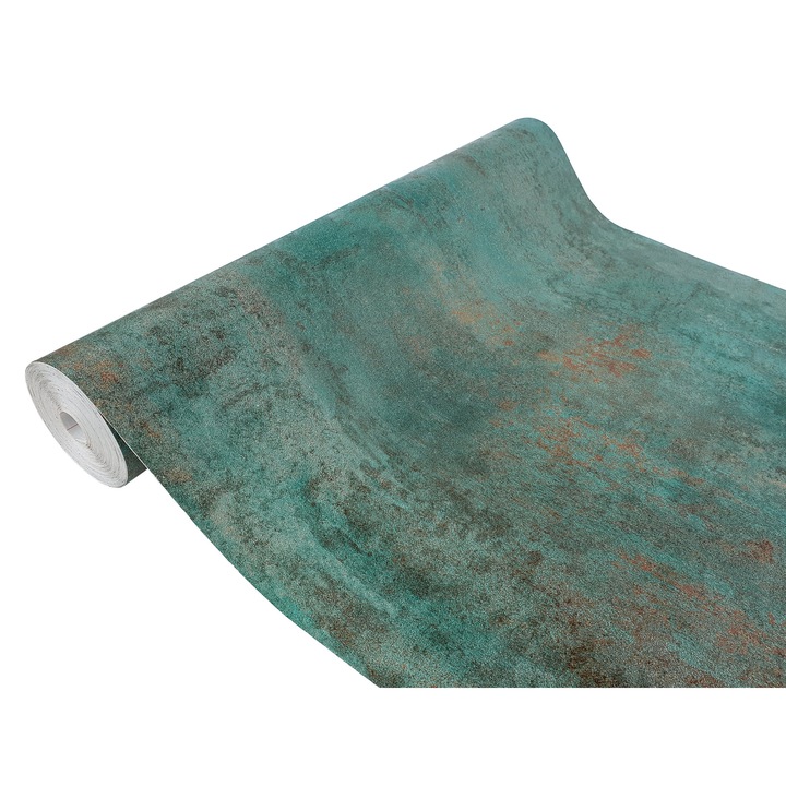 Folie de mobila autoadeziva Decomeister, Cupru oxidat A73, 45 x 50 cm