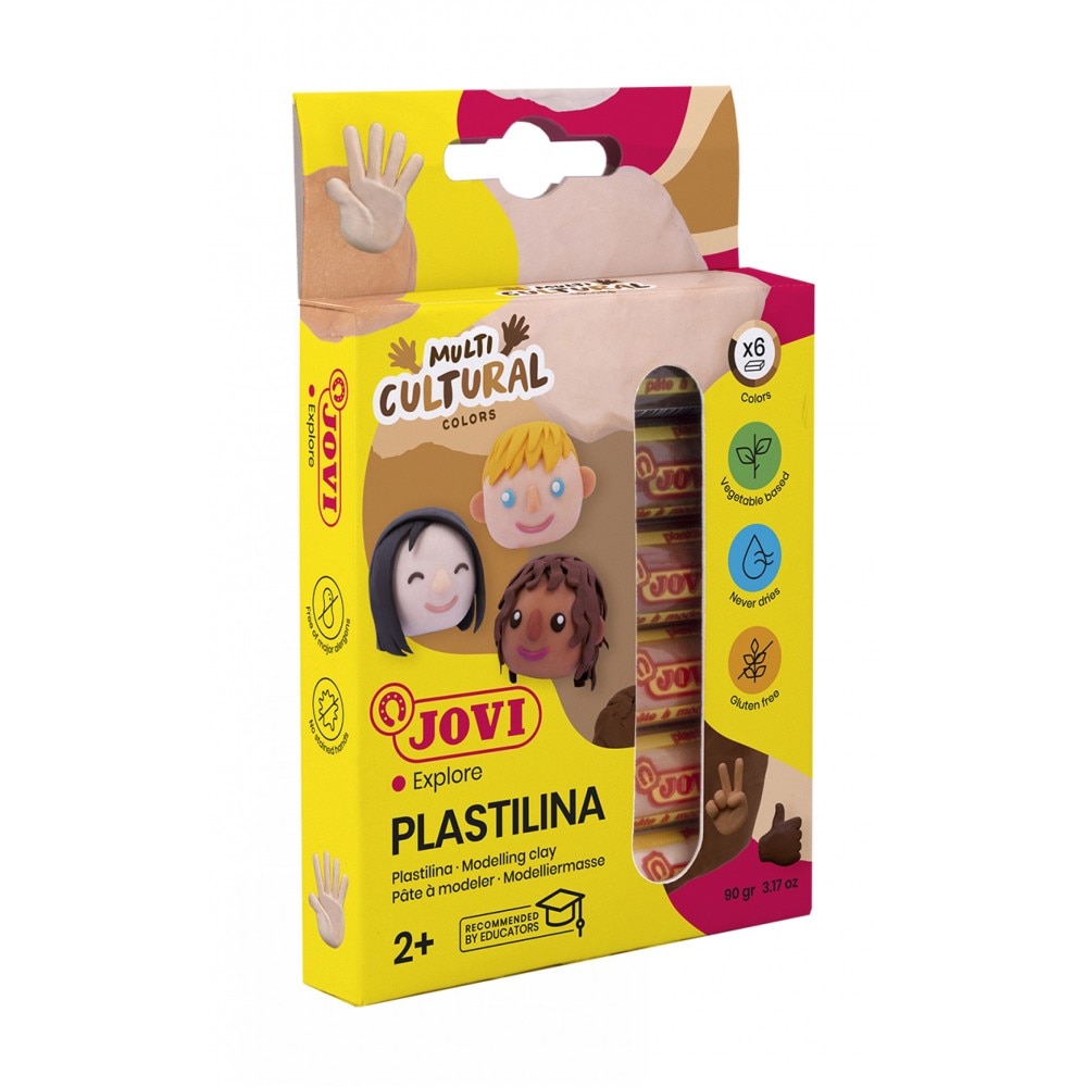 Plastilina 6 culori x 15 g Jovi Multicultural