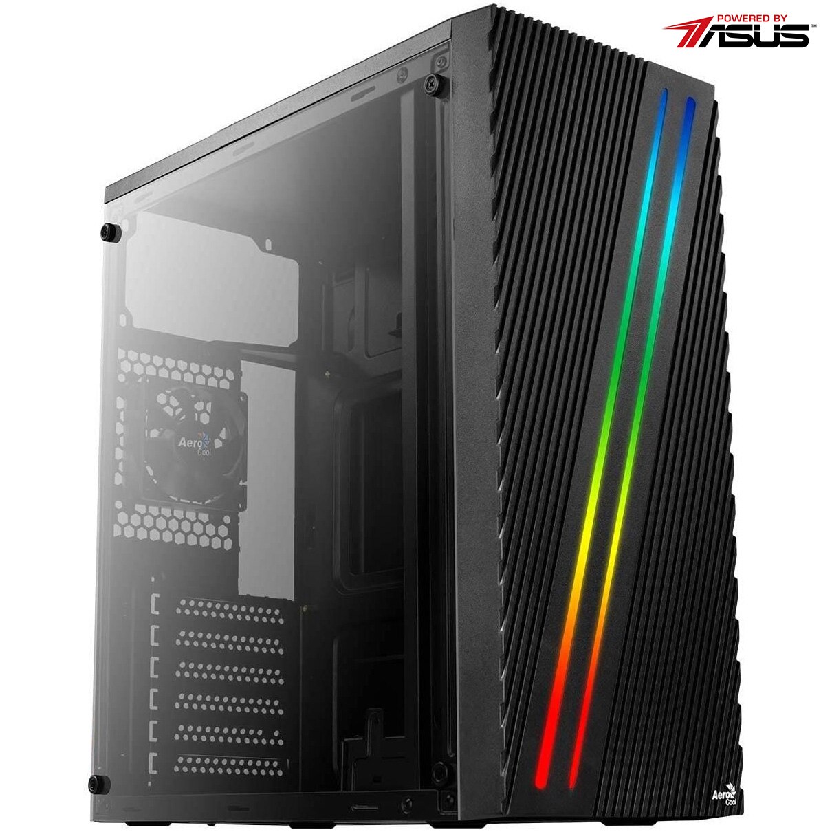 Sistem Desktop PC Serioux Powered by ASUS cu procesor AMD Ryzen™ 3 4350G pana la 4.0GHz, 8GB DDR4, 512GB SSD, Radeon™ Graphics 6, No OS