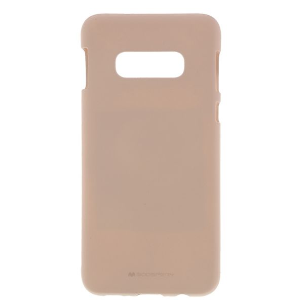 Husa Mercury, Soft Feeling, Compatibil cu Samsung Galaxy S10e, Crem