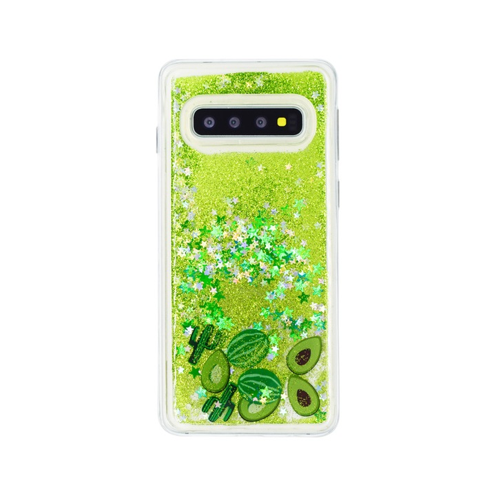 Калъф за телефон за Xiaomi Mi 9 Lite, Поликарбонат, Протектор, Зелен/Прозрачен