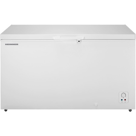 Lada frigorifica Heinner HCF-420F+, 420 l, Clasa F, Control mecanic, Termostat reglabil, Decongelare rapida, Alb