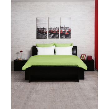 Lenjerie NATURE bambus 100% culoare verde pentru 2 persoane Lenjerie NATURE bambus 100% culoare verde pentru 2 persoane