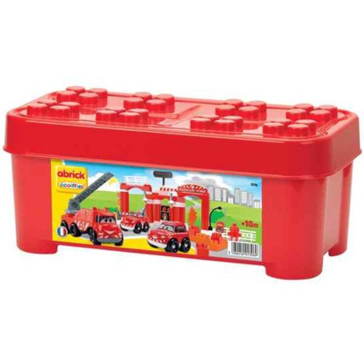 Set Ecoiffier Constructii Abrick Pompieri