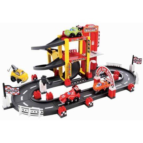 Set Ecoiffier Constructii Abrick Fast Car Racing