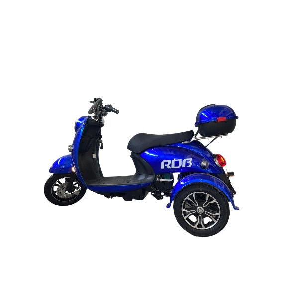 Tricicleta Electrica fara permis RDB E-KLASS Albastra greutate maxima suportata 170 kg - eMAG.ro