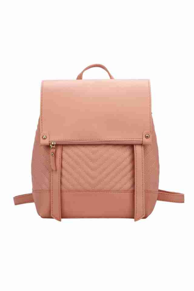 Rucsac de dama Kennedy roz multifunctional din piele ecologica perfect pentru scoala, vacanta, 29 x 26 x 11 cm