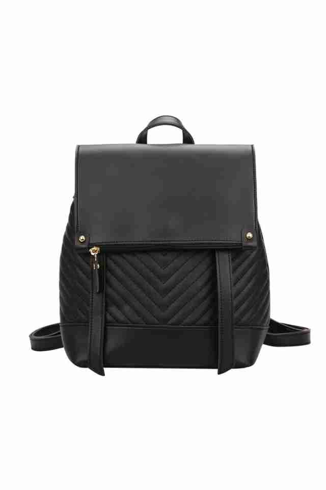 Rucsac de dama Kennedy negru multifunctional din piele ecologica perfect pentru scoala, vacanta, 29 x 26 x 11 cm