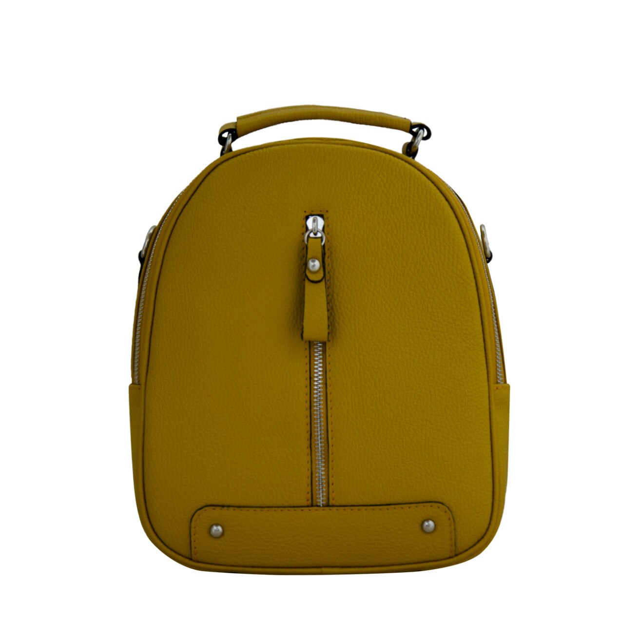 Rucsac de dama din piele naturala Eva Bags,Suzi galben