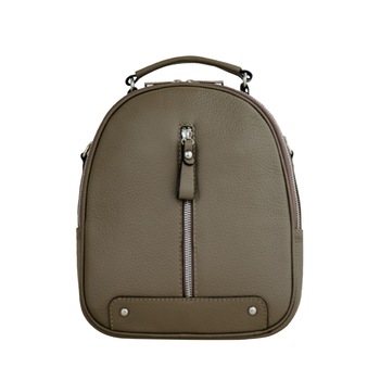 Rucsac de dama din piele naturala Eva Bags,Suzi taupe Rucsac de dama din piele naturala Eva Bags,Suzi taupe