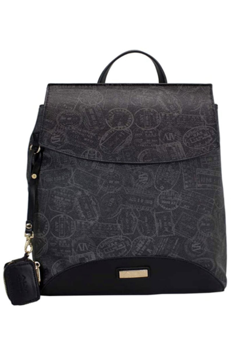 Rucsac dama, ALV by Alviero Martini, Textil, 27 X 35 X 14 cm, Negru