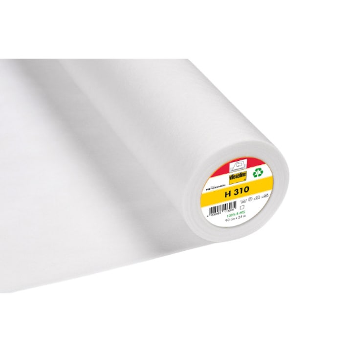 Нетъкана термична армировка за леки тъкани Vlieseline, Синтетични влакна, 90x100 см, Бял
