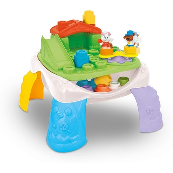 Masuta de joaca Soft Clemmy, cu activitati, 8 piese Masuta de joaca Soft Clemmy, cu activitati, 8 piese