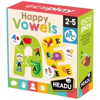 Joc educativ Headu Ecoplay - Sa invatam vocalele Joc educativ Headu Ecoplay - Sa invatam vocalele
