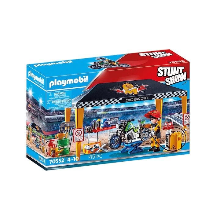 Playmobil Stunt Show - Autójavító sátor