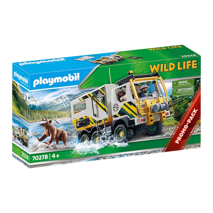 Playmobil Wild Life - Expedíciós teherautó a természetben