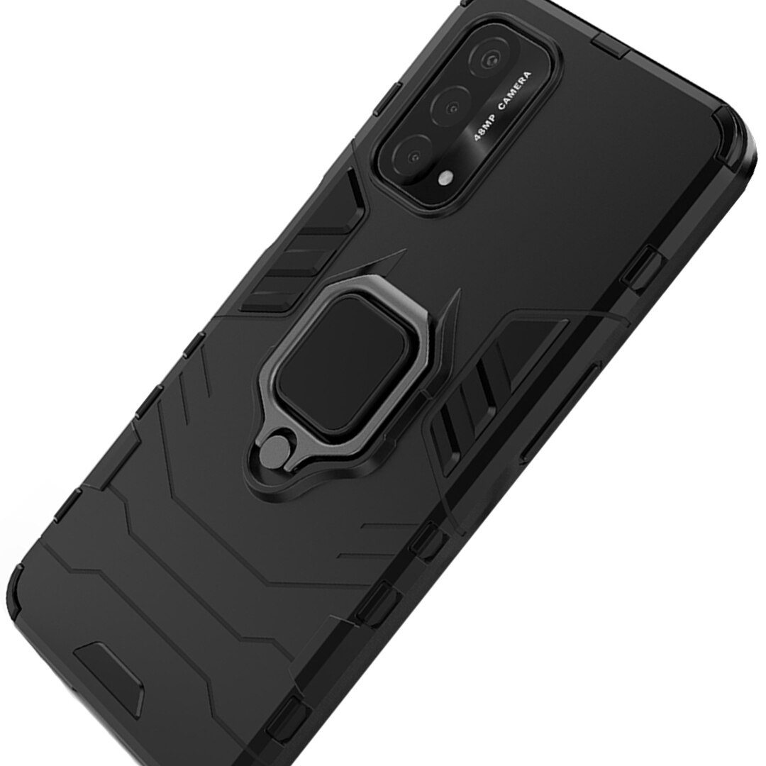 Твърд защитен калъф за OPPO A74, хибридна защита, армейски щит, държач ...