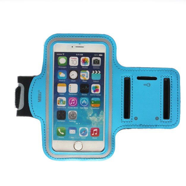 Husa telefon MRG M592, Pentru brat, 4.7 inch, Albastru