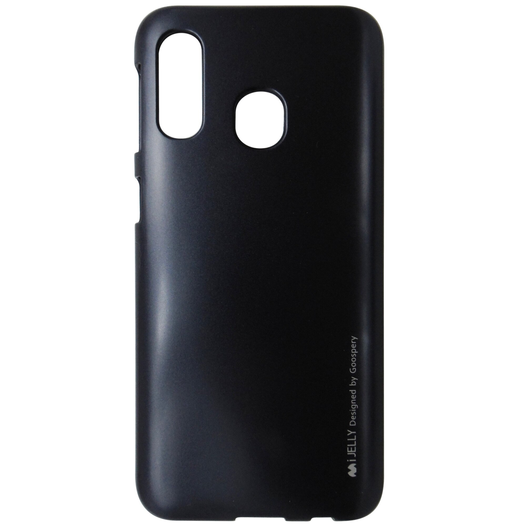 Husa silicon Mercury Goospery i-Jelly negru metalic pentru Samsung Galaxy A40