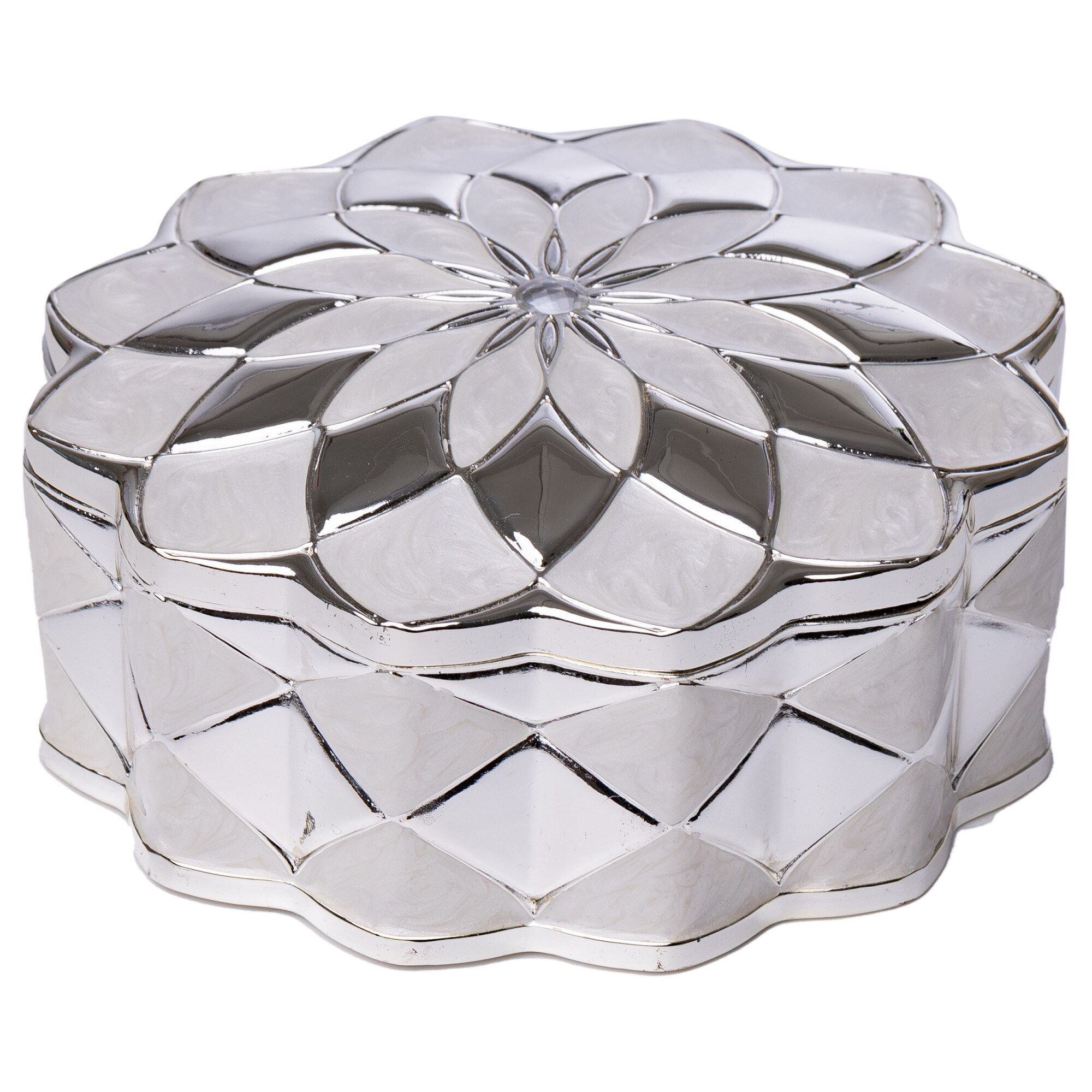 Caseta bijuterii model floare 12,5x13x5,5cm