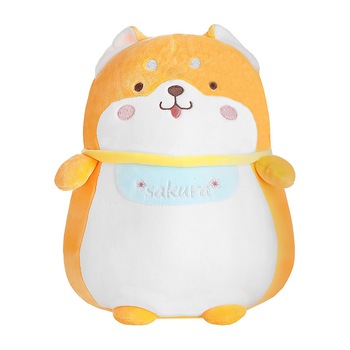 Jucarie de plus catel shiba inu rotund, 27 cm Jucarie de plus catel shiba inu rotund, 27 cm