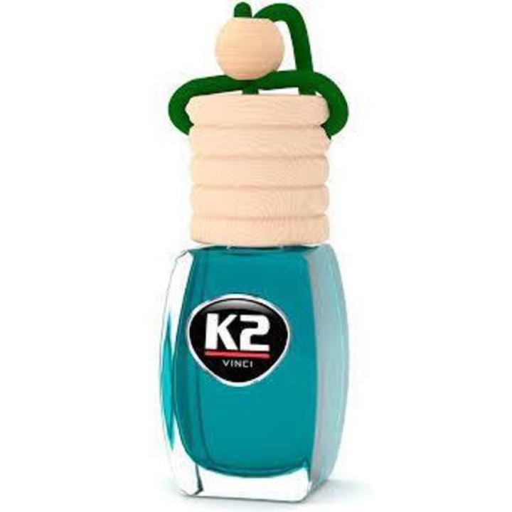 K2AUTO zöld tea illatú légfrissítő üvegben, 8ml, VENTO GREEN TEA (V452P)