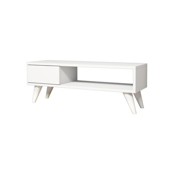 Comoda TV Hazat, 90x30cm, alba Comoda TV Hazat, 90x30cm, alba