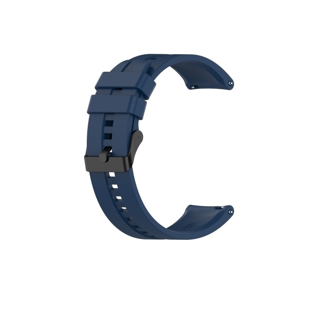 Curea silicon compatibil Huawei GT 2 , 46mm, albastru inchis , latime curea 22mm