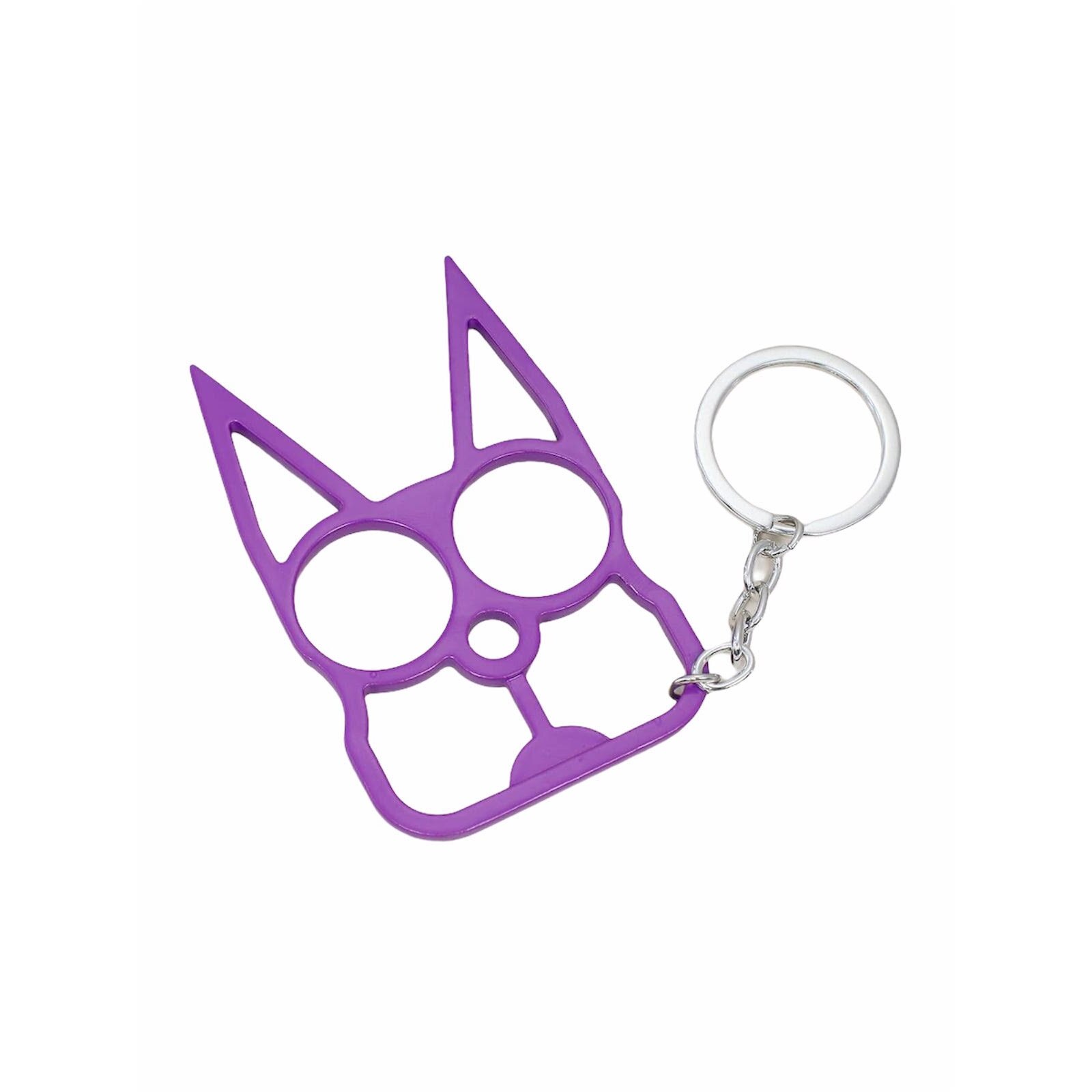 Breloc Gentelo tip Kat metalic, mov, 8 cm X 5 cm