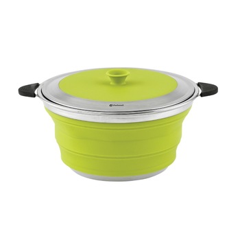 Oala cu capac, pliabila, 2.5l, verde Oala cu capac, pliabila, 2.5l, verde