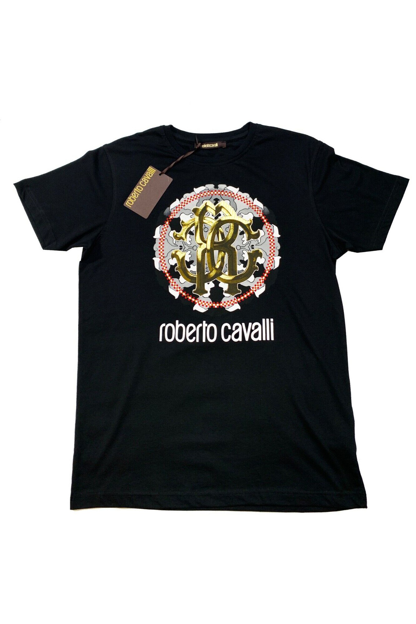 Tricou barbati Roberto Cavalli FST655, Negru