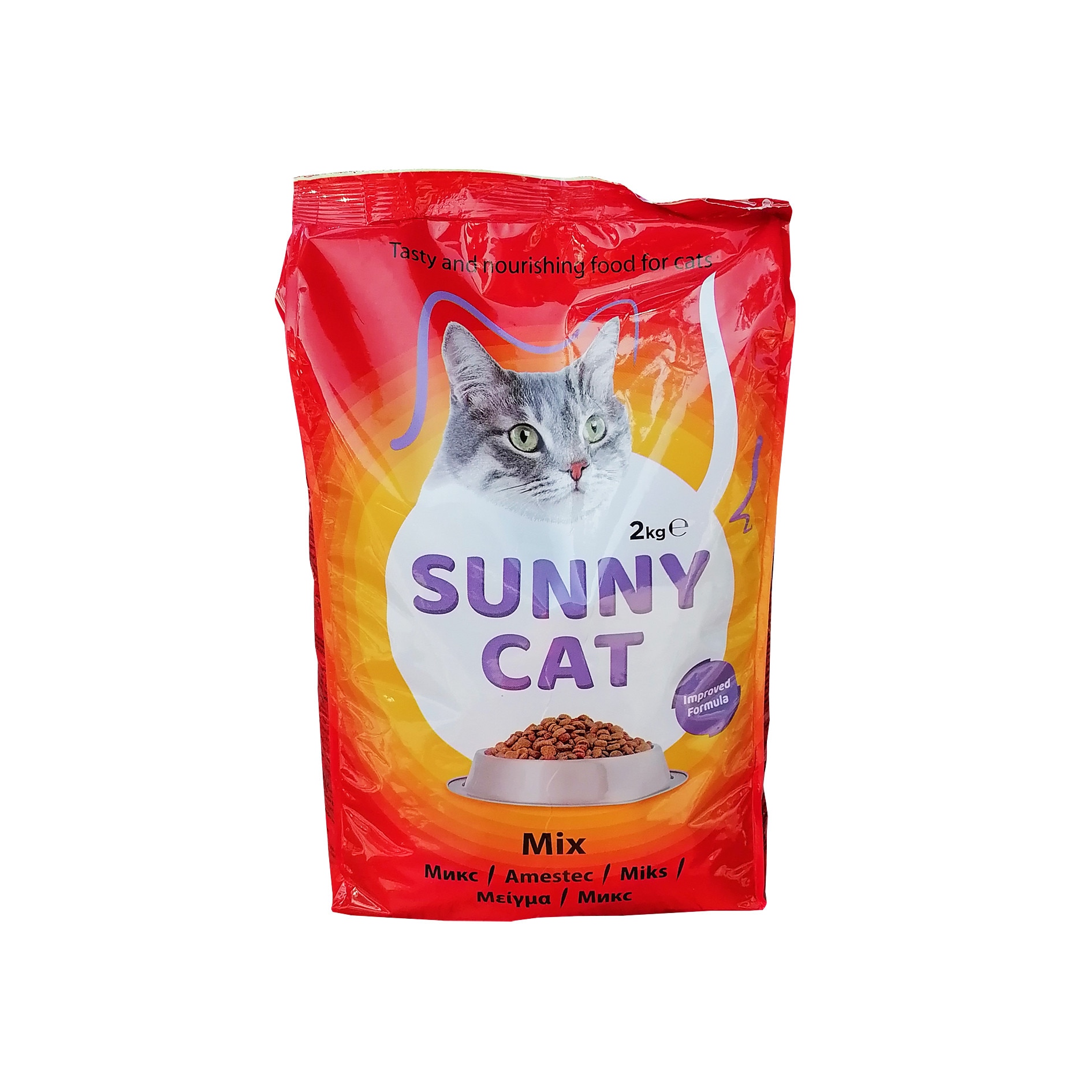 Hrana uscata pentru pisici, Sunny Cat, amestec cu pui, 2 kg