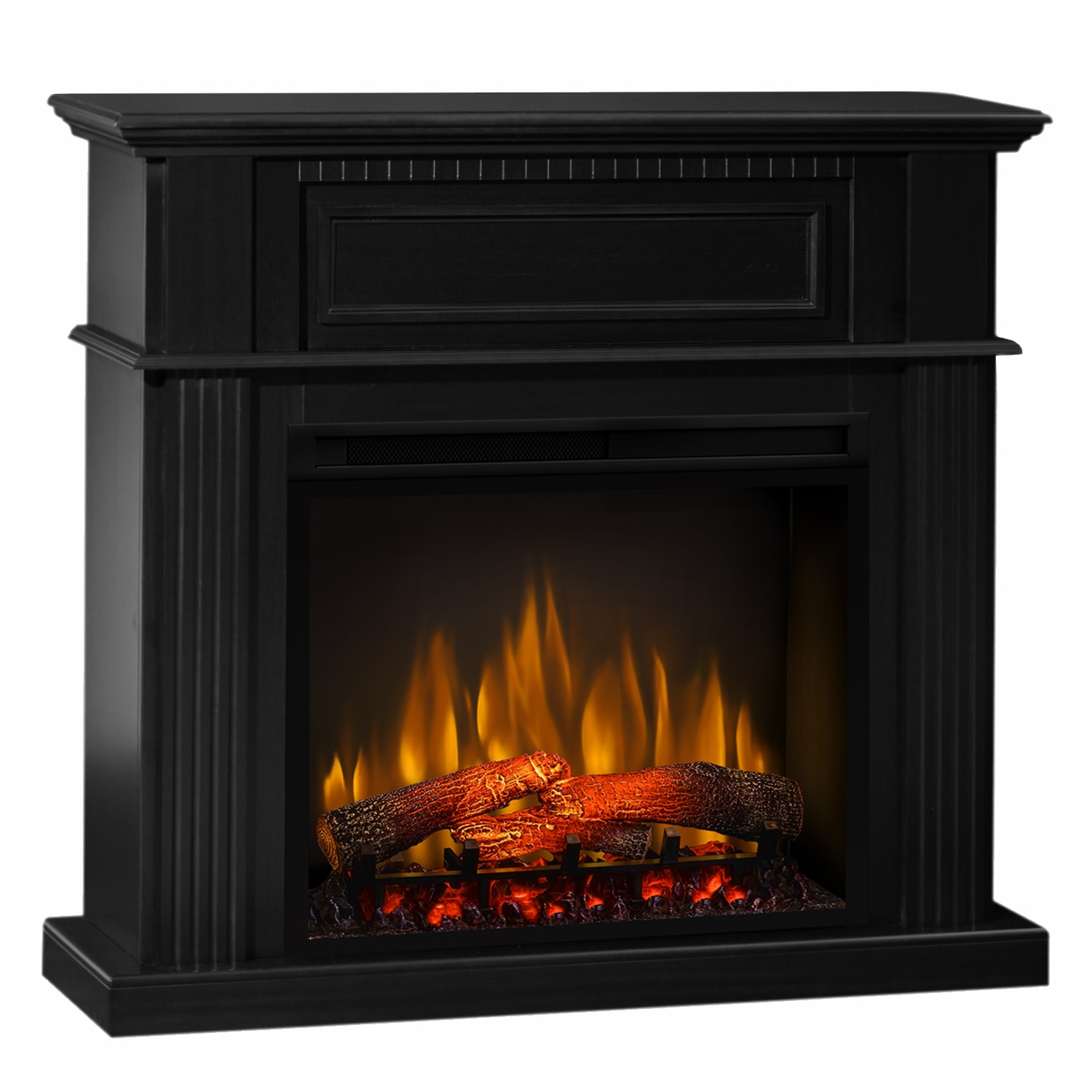 Semineu electric Atena Negru cu focar electric 3D Dimplex Optiflame XHD28 si sunet