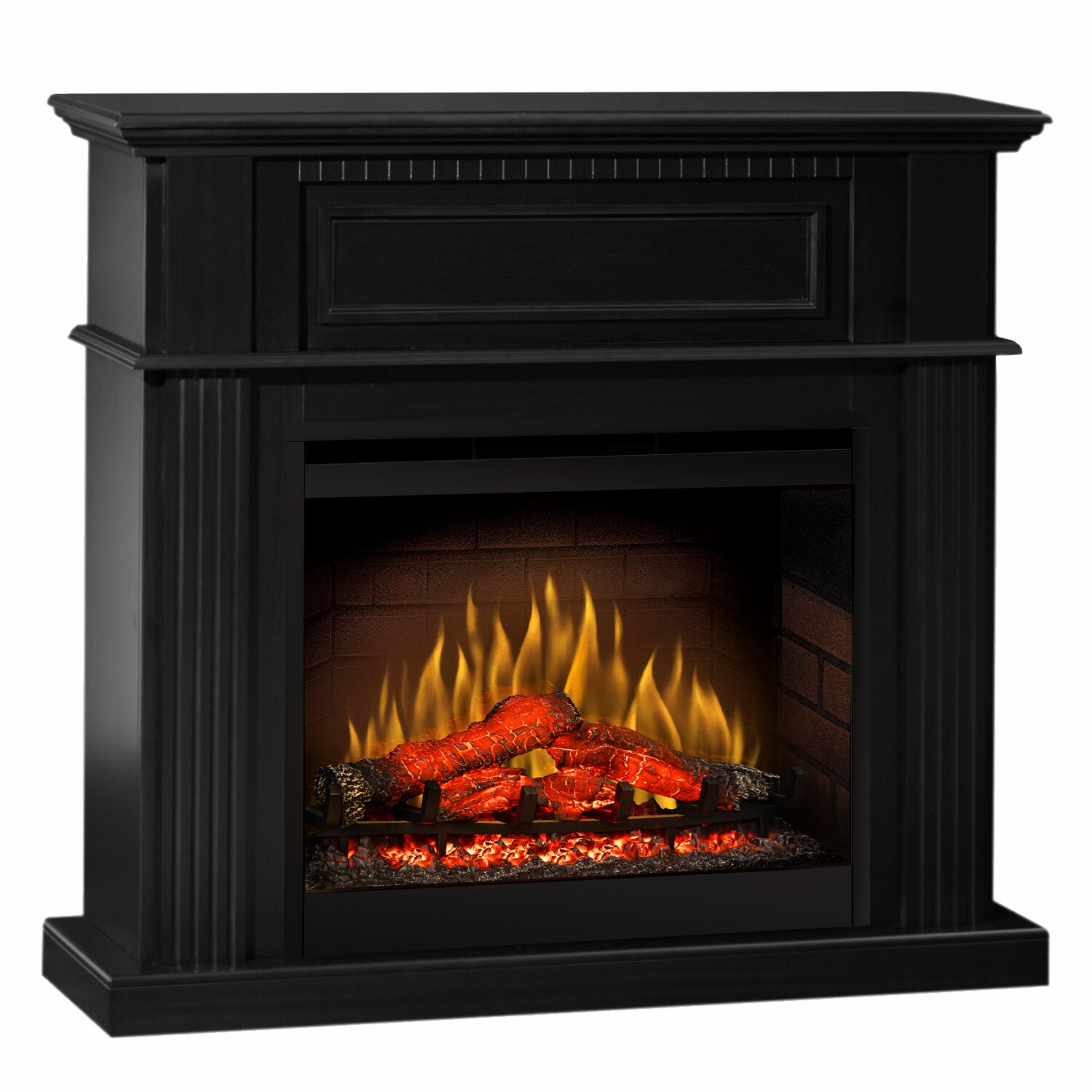 Semineu electric Atena Negru cu focar electric 3D Dimplex Optiflame DF2608 si sunet