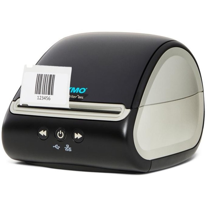 Termikus címkenyomtató DYMO LabelWriter 5XL, címkefelismerő érzékelő, címkézőgép 2112725