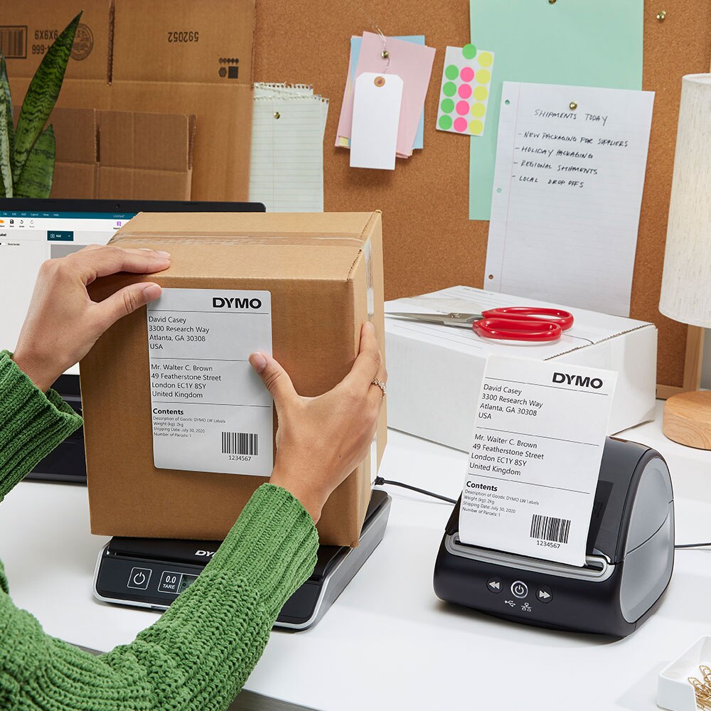 Термопринтер за етикети DYMO LabelWriter 5XL, сензор за разпознаване на ...