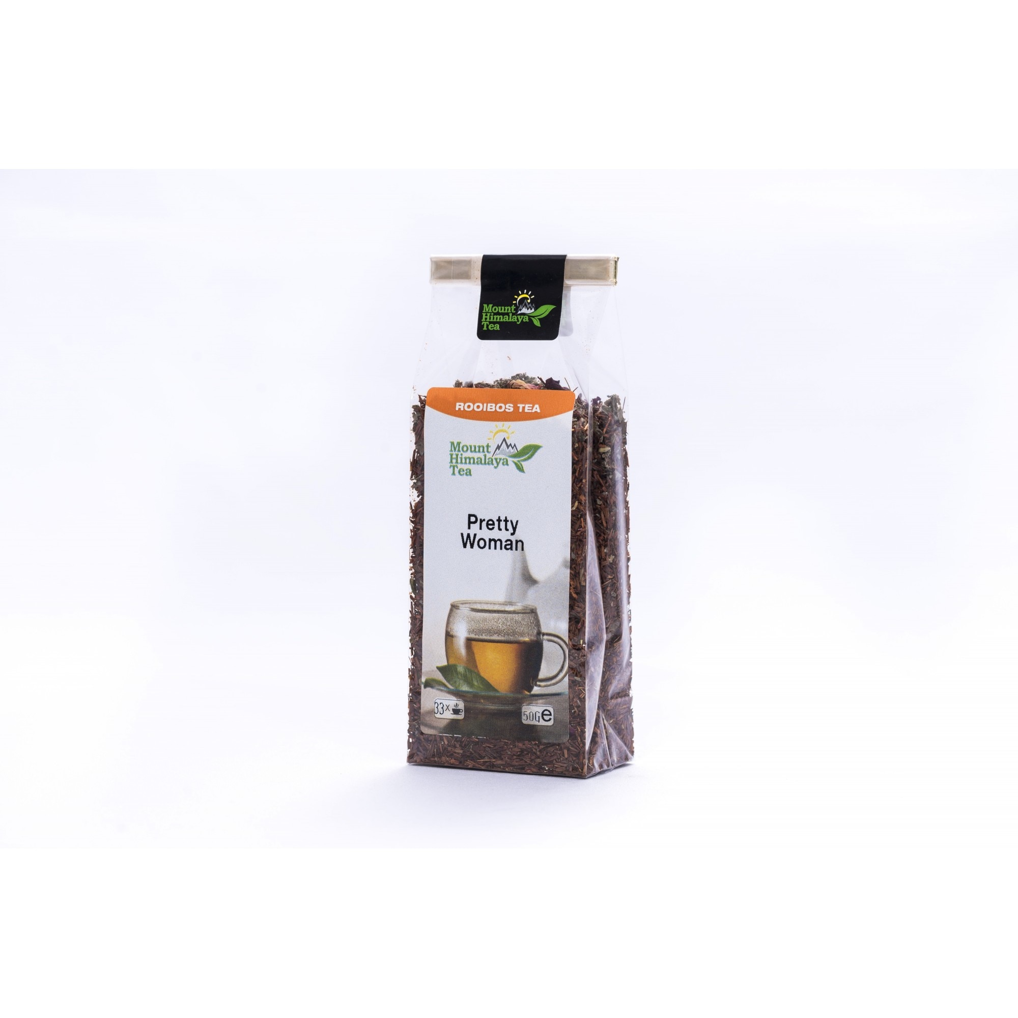 Ceai Rooibos cu capsuni si trandafiri, Pretty Woman, Mount Himalaya Tea, 50 g