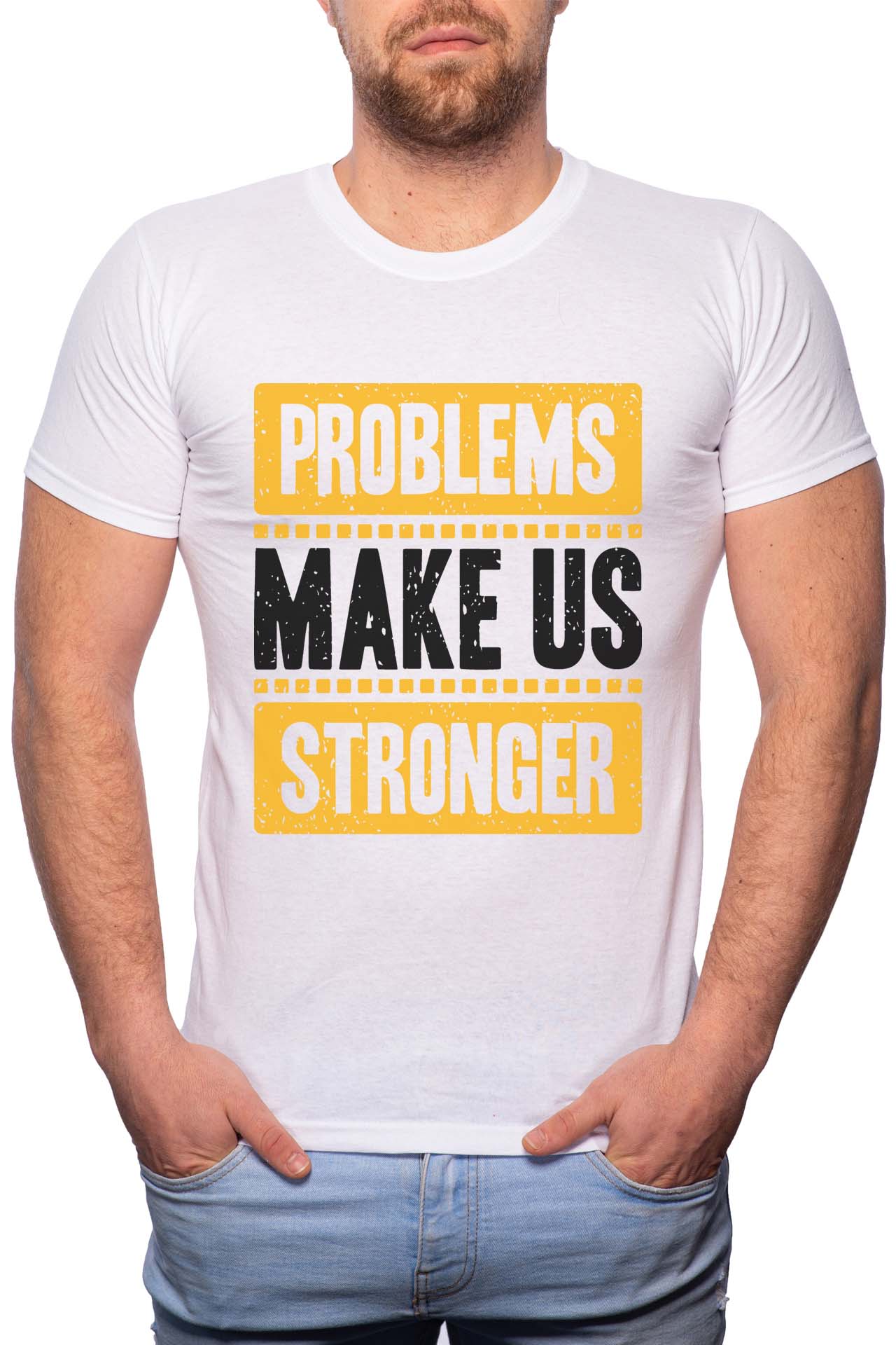 Tricou barbati, Best Dad, 100% Bumbac, R284, Alb