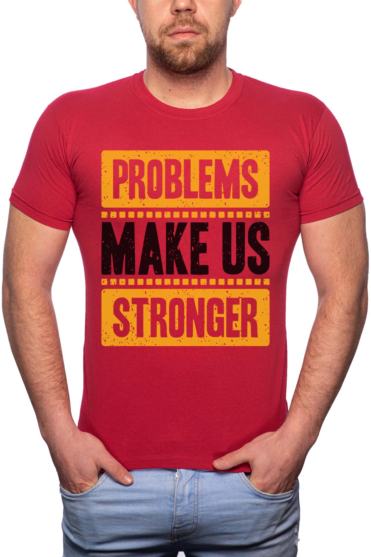 Tricou barbati, Best Dad, 100% Bumbac, R284, Rosu Bordeaux