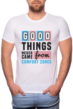Tricou barbati, Good Things, 100% Bumbac, GR310, Alb Tricou barbati, Good Things, 100% Bumbac, GR310, Alb