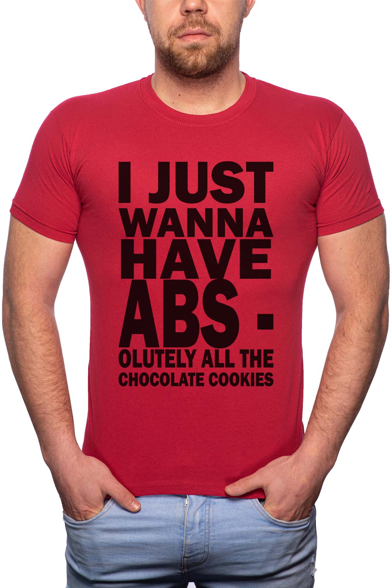 Tricou barbati, Abs, 100% Bumbac, G319, Rosu Bordeaux