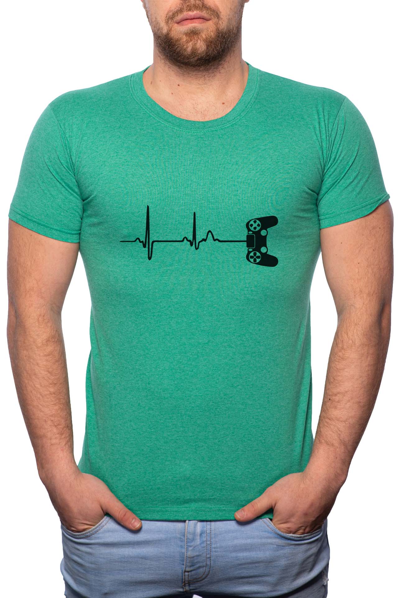 Tricou barbati, Controller, 100% Bumbac, B167, Verde