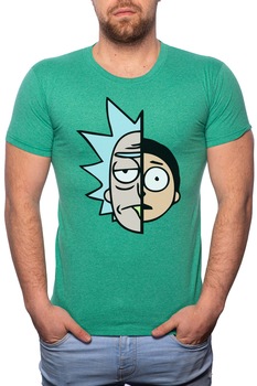 Tricou barbati, Rick And Morty, 100% Bumbac, GR170, Verde