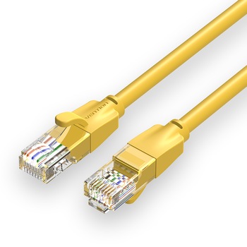 Cablu de retea CAT6 UTP, galben, 2 metri, Vention Cablu de retea CAT6 UTP, galben, 2 metri, Vention