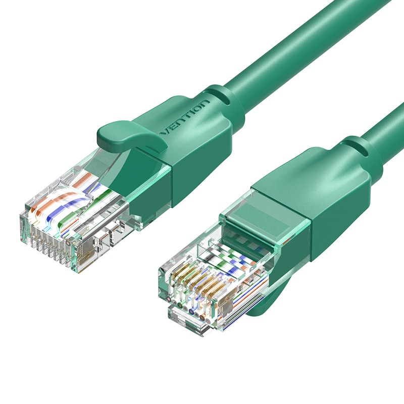Cablu de retea CAT6 UTP, 2 metri, verde, Vention