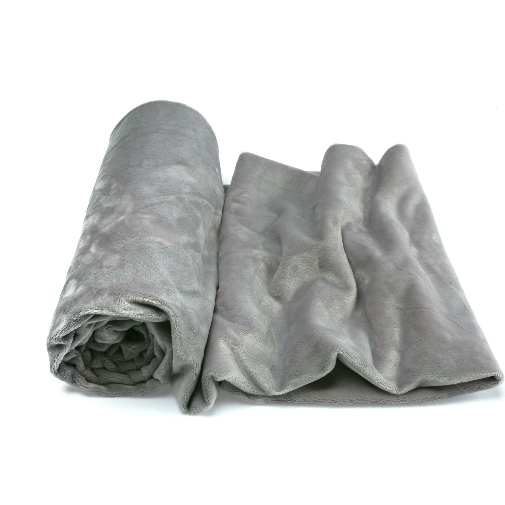 Tricotaje Polare netezi Minky, Culoare Gri deschis, dimensiune 50 cm x 160 cm