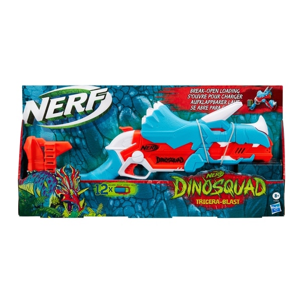 Pusca de Jucarie Nerf Dinosquad Tricerablast