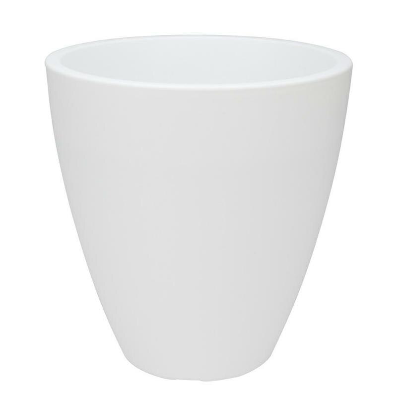 Ghiveci de gradina Progarden, 27.5x30 cm, Alb