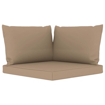 Set 3 perne pentru canapea de gradina, din paleti, vidaXL, Textil, 60 x 60 x 6 cm, 120 g/m², Gri taupe Set 3 perne pentru canapea de gradina, din paleti, vidaXL, Textil, 60 x 60 x 6 cm, 120 g/m², Gri taupe